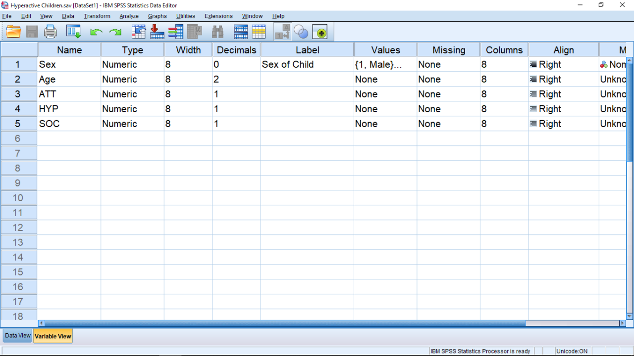 SPSS Screenshot 2